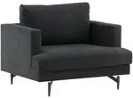 Livetastic Sessel, Schwarz, Metall, Textil, 104x82x92 cm, Wohnzimmer, Sessel,