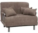 MCW Schlafsessel, Braun, Textil, 105x80x190 cm, Wohnzimmer, Sessel, Polstersessel