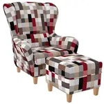 Supellex Ohrensessel, Birke, Textil, 92x108x92 cm, Wohnzimmer, Sessel,...