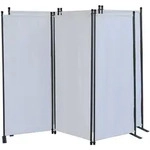 Quick Star Paravent, Wei&szlig;, Metall, 165x170 cm, Sonnen- & Sichtschutz,...