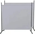 Quick Star Paravent, Wei&szlig;, Metall, 180x180 cm, Sonnen- & Sichtschutz,...