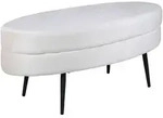 Livetastic Hockerbank, Creme, Metall, Textil, 100x41x40 cm, Esszimmer, B&auml;nke,