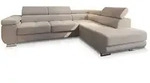 Masseno Ecksofa, Beige, Metall, 4-Sitzer, L-Form,L-Form, 276x202 cm, Wohnzimmer,