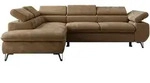 MKS Ecksofa, Braun, Metall, 3-Sitzer, L-Form, 273x208 cm, Oeko-Tex&reg;,...