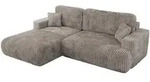 MKS Ecksofa, Hellbraun, Kunststoff, 3-Sitzer, L-Form,L-Form, 271x195 cm,...
