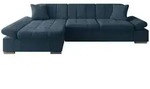 Mirjan24 Ecksofa, Dunkelblau, Textil, links montierbar, L-Form, 278x161 cm,