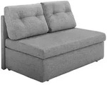 luma-home Schlafsofa, Hellgrau, Textil, 2-Sitzer, F&uuml;llung: Polyurethan (Pur),