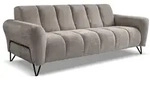 Beautysofa 3-Sitzer, Hellbraun, Metall, 220x83x98 cm, Wohnzimmer, Sofas &...