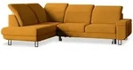 Masseno Ecksofa, Gelb, Metall, 3-Sitzer, L-Form,L-Form, 253x190 cm, Wohnzimmer,...