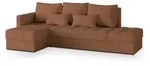 Masseno Ecksofa, Kupfer, Holz, 4-Sitzer, L-Form,L-Form, 262x143 cm, Wohnzimmer,...