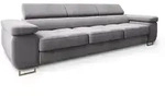 Masseno Bettsofa, Hellgrau, Textil, 281x87x98 cm, Wohnzimmer, Sofas & Couches,