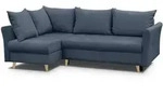 Beautysofa Eckschlafsofa, Dunkelblau, Textil, L-Form,L-Form, 233x148 cm,...