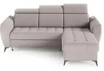 Beautysofa Eckschlafsofa, Beige, Textil, L-Form,L-Form, 235x176 cm, Wohnzimmer,...
