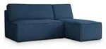 Masseno Ecksofa, Blau, Kunststoff, 3-Sitzer, L-Form,L-Form, 200x140 cm, Wohnzimmer,