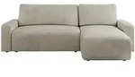 MKS Ecksofa, Beige, Kunststoff, 3-Sitzer, L-Form,L-Form, 245x150 cm, Oeko-Tex&reg;,