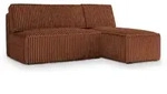 Masseno Ecksofa, Braun, Kunststoff, 3-Sitzer, L-Form,L-Form, 200x140 cm,...
