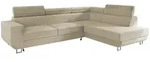 Mirjan24 Ecksofa, Beige, Textil, rechts montierbar, L-Form,Rechteckig, 253x188...