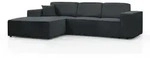Beautysofa Ecksofa, Dunkelgrau, Kunststoff, L-Form,L-Form, 267x170 cm,...