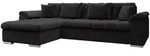 Mirjan24 Ecksofa, Schwarz, Textil, 5-Sitzer, Ottomane links,Rechteckig, 280x160...