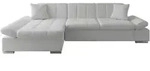 Mirjan24 Ecksofa, Edelstahl, Textil, 5-Sitzer, links montierbar,L-Form, 278x161...