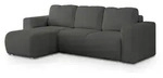 Masseno Ecksofa, Grau, Holz, 3-Sitzer, L-Form,L-Form, 250x143 cm, Wohnzimmer,...