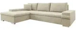 Mirjan24 Ecksofa, Sand, Textil, 5-Sitzer, L-Form,L-Form, 274x182 cm, Wohnzimmer,
