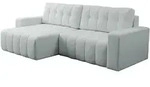 Mirjan24 Ecksofa, Hellgrau, Kunststoff, 8-Sitzer, L-Form,L-Form, 245x143 cm,