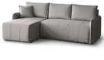 Beautysofa Eckschlafsofa, Beige, Kunststoff, L-Form, 223x156 cm, Wohnzimmer, Sofas &