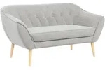 MKS Sofa, Hellgrau, Textil, 140x75x74 cm, Oeko-Tex&reg;, Wohnzimmer, Sofas &...