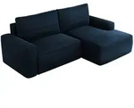 MKS Ecksofa, Dunkelblau, Textil, 3-Sitzer, L-Form,L-Form, 233x144 cm,...