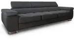 Masseno Bettsofa, Graphit, Textil, 281x87x98 cm, Wohnzimmer, Sofas & Couches,