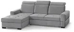 Beautysofa Eckschlafsofa, Hellgrau, Textil, L-Form,L-Form, 245x185 cm,...