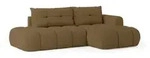 Masseno Ecksofa, Orange, Holz, 4-Sitzer, L-Form,L-Form, 279x158 cm, Wohnzimmer,...