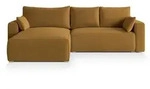 Masseno Ecksofa, Gelb, Kunststoff, 3-Sitzer, L-Form,L-Form, 265x178 cm,...