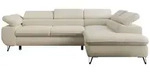 MKS Ecksofa, Beige, Metall, 3-Sitzer, L-Form,L-Form, 273x208 cm, Oeko-Tex&reg;,