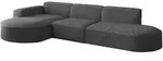 Fun M&ouml;bel Ecksofa, Graphit, Textil, L-Form, 296x165 cm, Wohnzimmer, Sofas &...