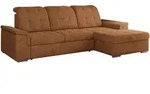 Ecksofa, Orange, Metall, 4-Sitzer, L-Form,L-Form, 256x160 cm, Oeko-Tex&reg;,...