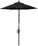 Gardenson Sonnenschirm, Schwarz, Holzwerkstoff, 180x180 cm, Sonnen- & Sichtschutz,