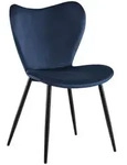 CLP Esszimmerstuhl, Dunkelblau, Metall, 50x80x58 cm, Esszimmer, St&uuml;hle,