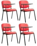 CLP Besucherstuhl, Rot, Metall, 53x81x71 cm, Arbeitszimmer, Besucherst&uuml;hle