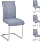 Idimex Esszimmerstuhl, Grau, Textil, Mode, 43x94x56 cm, Esszimmer, St&uuml;hle,