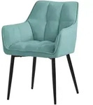Ml-Design Esszimmerstuhl, Petrol, Textil, 1-Sitzer, 63x90x57 cm, Esszimmer, St&uuml;hle,