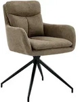 CLP Esszimmerstuhl, Braun, Metall, 57x83x62 cm, Esszimmer, St&uuml;hle,...