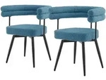 Ml-Design Esszimmerst&uuml;hle, Blau, Metall, 63x75x55 cm, Esszimmer, St&uuml;hle,