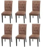 MCW Esszimmerstuhl, Dunkelbraun, Textil, 47x98x62 cm, Esszimmer, St&uuml;hle,