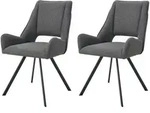 Xonox Armlehnenstuhl, Anthrazit, Metall, 56x91x63 cm, Esszimmer, St&uuml;hle,
