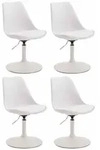 CLP Drehstuhl, Wei&szlig;, Metall, 48x76x57 cm, Arbeitszimmer, B&uuml;rost&uuml;hle, Drehst&uuml;hle