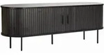 Livetastic Lowboard, Schwarz, Metall, 2 F&auml;cher, 150x55x40 cm, Wohnzimmer,