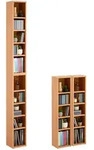 CARO-M&ouml;bel Cd/Dvd-, Buche, Holzwerkstoff, Mode, 20x186x17 cm, Wohnzimmer,...