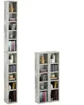 CARO-M&ouml;bel Cd/Dvd-, Dunkelbraun, Holzwerkstoff, Mode, 20x186x17 cm, Wohnzimmer,